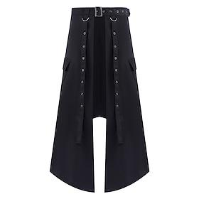 Retro Vintage Punk  Gothic Medieval Skirt Pants Vampire Fancy Dress Men's Steampunk Masquerade Party Adults' Skirts