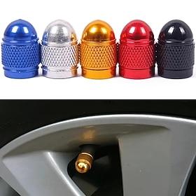 StarFire 4PCS Universal Aluminum Tire Valves Caps Dust Cap Stem Cover Stem Caps For Car Truck Bike Decorations Accessories
