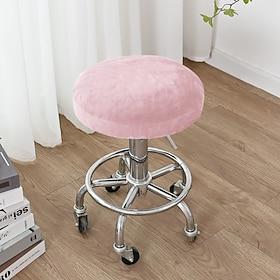 fløyel rund barkrakk setetrekk pub benk krakk stol slipcover firkantet svingbar barkrakk elastisk bar stoltrekk vaskbart putetrekk for kaffefest bar restrant