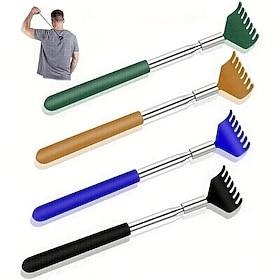 1pc Extendable Back Scratcher For Men And Women, Stainless Steel Telescoping Backscratchers Relief Tool, Portable Massager Scratchers, Fun Gifts For Adults Kid