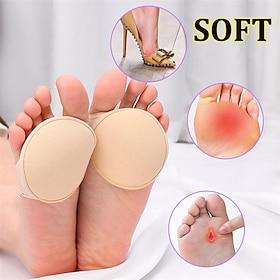 Non-Slip Metatarsal Pads – Soft Cushions for Forefoot Pain Relief, Breathable Pressure-Relief Pads for High Heels and Daily Comfort, Available in Beige and Bla