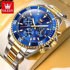 OLEVS 2870 Luxury Mens Watches Quartz Sports Waterproof Top Brand Watch Date Chronograph Quartz Men Wristwatch