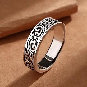 1PC Adjustable Ring For Men's Women's Gift Daily Date Alloy Retro Joy