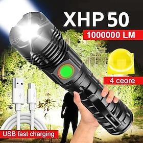 krachtige led zaklamp high power 18650 usb oplaadbare zoom vislantaarn 5 modi waterdicht fietslicht tactische zaklamp