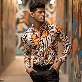 1970s Blouse / Shirt Masquerade Disco Men's Halloween Carnival Masquerade Casual Daily Adults' Top All Seasons