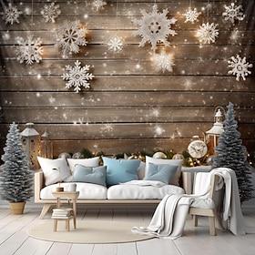 Schneeflocke Wandteppich zum Aufhängen, große Wandteppiche, Wanddekoration, Fotohintergrund, Decke, Vorhang, Zuhause, Schlafzimmer, Wohnzimmer, Dekoration
