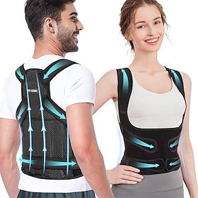 Fit Geno Back Brace Posture Corrector for Women and Men, Back Straightener Posture Corrector, Scoliosis and Hunchback Correction, Back Pain, Spine Corrector, S
