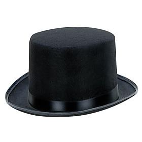 Classic Black Top Hat Perfect for Halloween Costumes, Magician, Steampunk, and Iconic Character Outfits like Stevie Nicks, Mad Hatter, Michael Jackson, and Wil