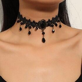 Necklace Lace Choker Necklace Punk  Gothic Lace Alloy For Disco Cosplay Carnival Women's Costume Jewelry Fashion Jewelry