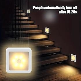 LED-Nachtlicht mit Bewegungsmelder, intelligentes Pir-Licht für Badezimmer, Nachttisch, Flur, Gang, Toilette, Treppe, Schrankbeleuchtung