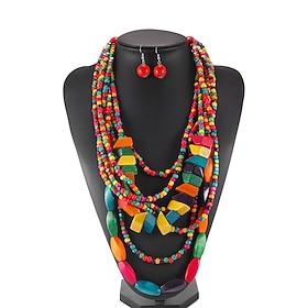 Necklace Earrings Necklace Earrings Retro Vintage Bohemian Boho Alloy For Cosplay Women's Costume Jewelry Fashion Jewelry