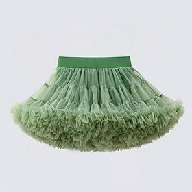 Petticoat Hoop Skirt Tutu Ballet Dancer Classical Cocktail Dress Kid's Girls' Masquerade Party Performance Bachelorette Party Dress Up