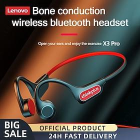 Lenovo X3 pro Bone Conduction Headphone Wireless BT5.3 Earphone Ergonomic Lightweight Design IP56 Waterproof Headphone Valentine's Day Gift