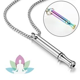Stop Smoking Necklace Anxiety Whistle Necklace Breathing Necklace Stop Smoking Stress Relief Mindful Necklace Meditation Necklace Valentine's Day Gift
