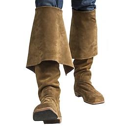 Retro Vintage Medieval Renaissance Shoes Flat Jazz Boots Pirate Knight Ritter Viking Crusader Fancy Dress Men's Women's Unisex Pirate Masquerade Event / Party