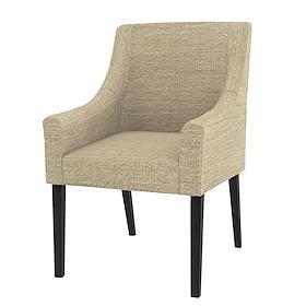 Linen Cotton Chair Cover with Armrests Solid Color Quilted Slipcovers SAKcover LITB PRIME cover