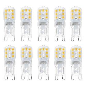 10pcs Dimmable Super Bright G9 LED Light Bulb 3W 220V 2835 Lamp Cold White/Warm White Constant Power Light LED Lighting G9 Bulbs