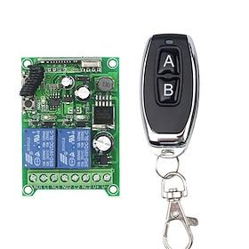DC 12V 24V 36V 48V 2Channel RF Wireless Remote Control Switch System 12-48V Receiver Home Smart Switch 433mhz