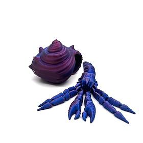 3d trykt eremittkrabbe fidget3d trykt dynamiske dyr lekefull artikulert fleksibel krystall eremittkrabbe fidget fidget leker voksne fidget leker for autisme ad