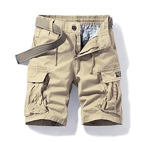 Men's Tactical Shorts Cargo Shorts Shorts Hiking Shorts Buttons Multi Pocket Plain Wearable Short Outdoor Daily Camping  Hiking Fashion Classic Black Army Gree