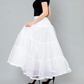 1950s Princess Ankle Length Petticoat Hoop Skirt Under Skirt Tulle Skirt A-Line Fancy Dress Women's Performance Wedding Wedding Guest Adults' Skirt