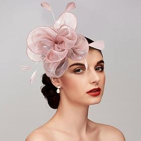 Fascinators Net Tea Party Horse Race Ladies Day Melbourne Cup Handmade With Floral Headpiece Headwear dress to impress Race Day Dress