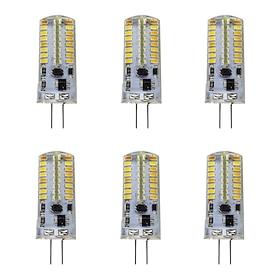 6pcs G4 LED Bi-pin Lights 480Lumens 5W 64LED Beads SMD 3014 12 V