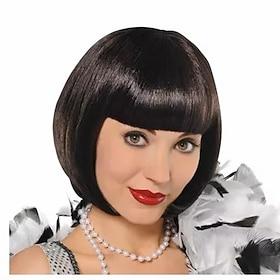 Black Flapper Wig Carnival Cosplay Party Wigs