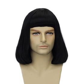 Cosplay Wigs Black Straight Synthetic Hair Short Wigs Men's / Women's Wigs For Party