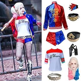 Joker Suicide Squad Cosplay Costume Outfits Cosplay Costume for Women's Girls' Kid's Adults' Halloween Children's Day