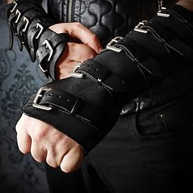 Retro Vintage Medieval Renaissance Armor Wristband Armband Knight Ritter Viking Crusader Ranger Shieldmaiden Archery Fancy Dress Men's Viking Fantasy Halloween