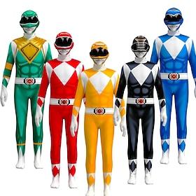 Mighty Heroes Tommy Oliver Cosplay Costume Jumpsuit Cosplay for Men's Women's Boys' Kid's Adults' Carnival Masquerade Event / Party Masquerade