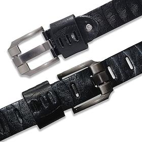 Men's Belt Wide Needle Buckle Belt Casual Antique Belt