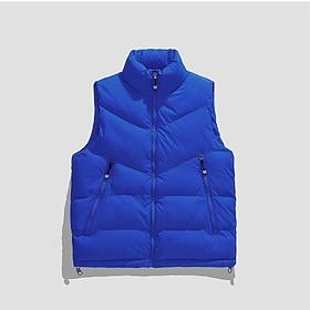 Men's Down Vest Puffer Vest Vest Gilet Daily Date Vacation Fashion Casual Fall Winter Pocket Polyester Thermal Warm Comfortable Plain Zipper Stand Collar Regu