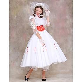 Mary Poppins Dress Cosplay Costume Costumes for Women's Adults' Masquerade Party