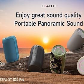 ZEALOT S32 PRO Outdoor Speaker Bluetooth Speaker Bluetooth USB TF Card Outdoor Mini Stereo Sound Speaker For PC Laptop Mobile Phone