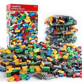 1000-Piece Creative Building Block Set - Classic City Bricks for Kids - Educational  Fun DIY Assembly Toys Easter Gift Halloween Christmas Gift