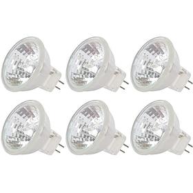 6pcs MR11 Halogen Bulbs 12V 20W Dimmable Spotlight Warm White Light