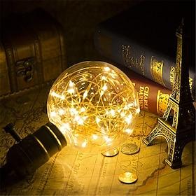 Warm White LED Globe Bulbs E27 G95, 1W 150lm, Bulbs forDecoration 85-265V 1/2pcs