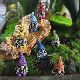 7pcs Mini Gnome Statue Set – Charming Resin Garden Figurines for Fairy Garden, Planters, and Home Décor – Perfect for Outdoor Halloween and Rustic Themes