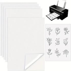 5 vellen A4-formaat stofachtige zelfklevende afwasbare versteviging voor borduren en handnaaien