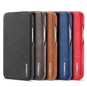 telefoon hoesje Voor iPhone 16 Pro Max Plus iPhone 15 Pro Max Plus iPhone 14 13 12 11 Pro Max Plus Mini Flip cover Kaartsleuf Schokbestendig Retro TPU PU-nahka