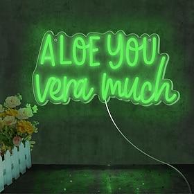 USB Powered LED Neon Sign Lights, Light Up Your Home Stylish Home Club Décor