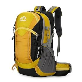 36-55 L Daypack Rucksack Zipper Multi Pocket - Wearable Durable Outdoor Hiking Camping Military Nylon Black Yellow Red