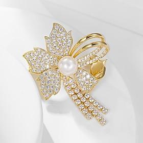 Dame Nåler Blomsterform Stilfull Enkel Brosje Smykker Gylden Til Arbeid Daglig