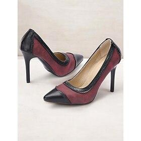 dames rode en zwarte ombre hoge hakken met brogue details, elegante stiletto pumps voor avondgelegenheden en formele kleding