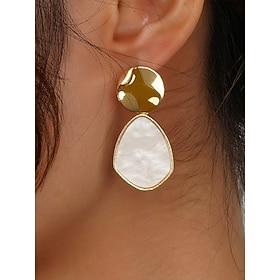 elegante vergulde pareloorbellen voor dames met hart- en ronde vormen  perfect voor dagelijks gebruik en speciale gelegenheden