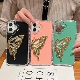 telefoon hoesje Voor iPhone 16 Pro Max Plus iPhone 15 Pro Max Plus iPhone 14 13 12 11 Pro Max Plus Achterkant met standaard Schokbestendig Retro TPU PC