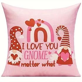 valentinsdag nisser dekorative kasteputer trekk 1stk mykt firkantet putetrekk putetrekk til soverom stue sofa sofa stol