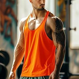 Men's Tank Top Vest Top Undershirt Sleeveless Shirt Sleeveless U Neck Spring  Summer Plain Fashion Designer Vacation Street Going out Black White Navy Blue Top